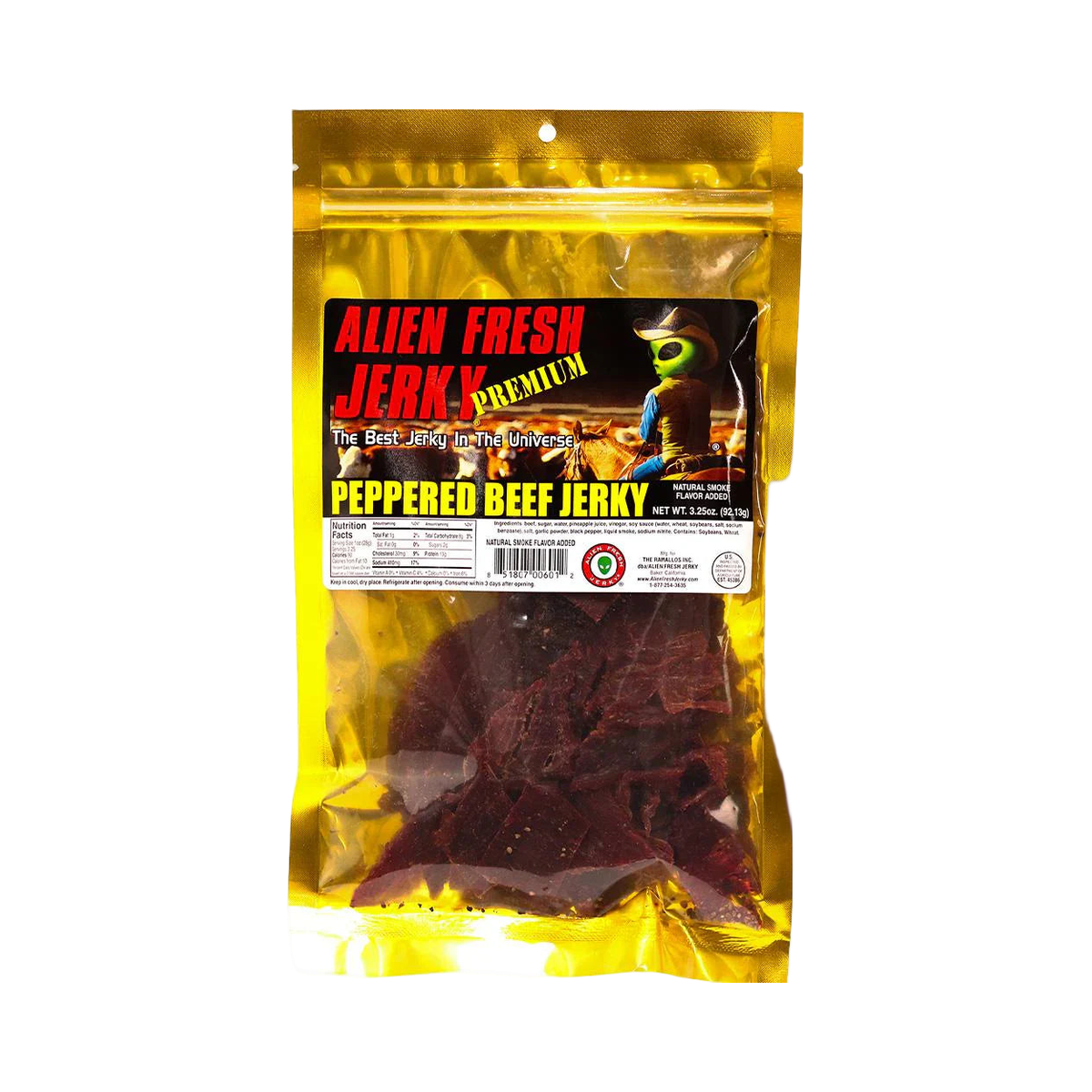 Alien Fresh Jerky - Peppered Beef