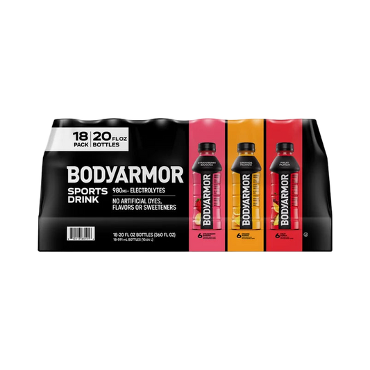 BODYARMOR Variety Pack - Strawberry Banana, Orange Mango, Fruit Punch