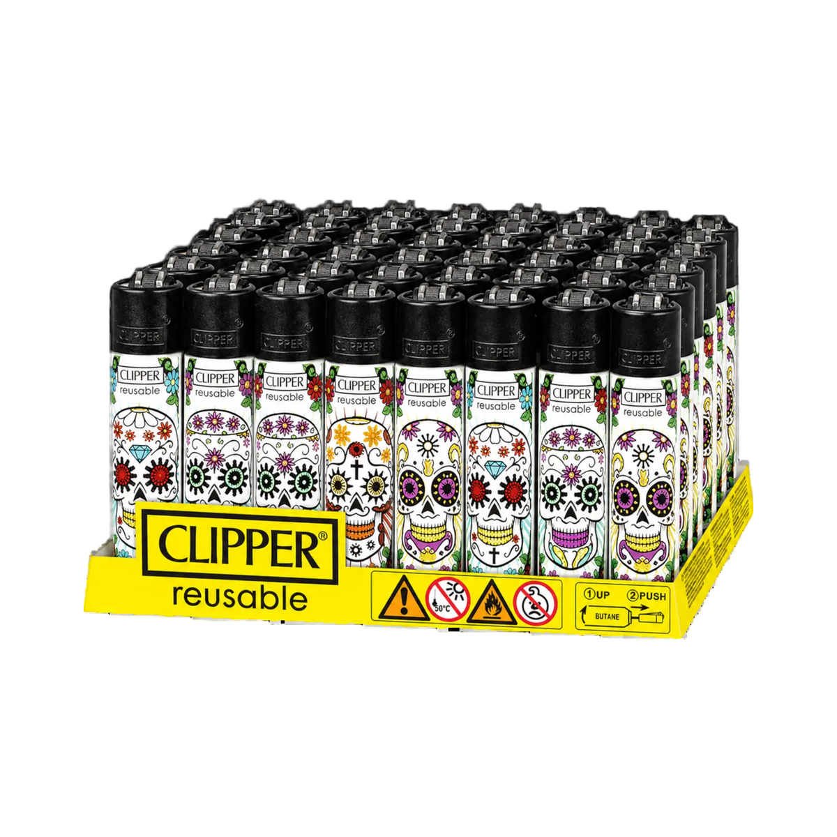 Clipper Lighter Mexican Skull