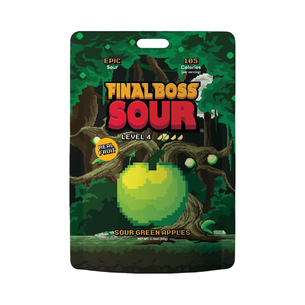 Final Boss Sour - Level 4 Green Apple Dried Fruit