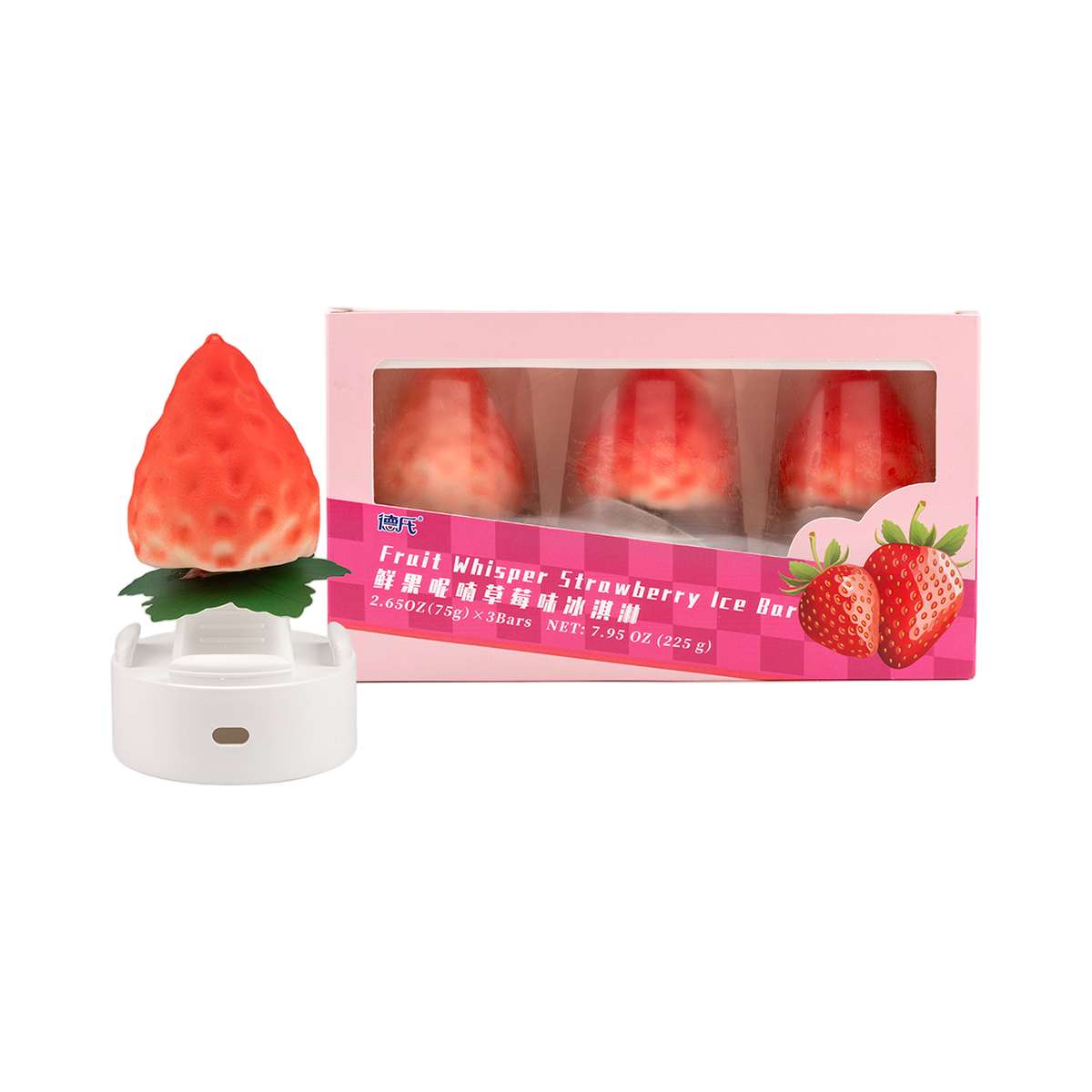 Fruit Whisper Strawberry Ice Cream Bar โ Viral Asian Dessert ๐