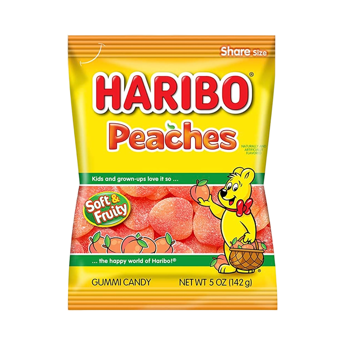 Haribo Peaches Share Size