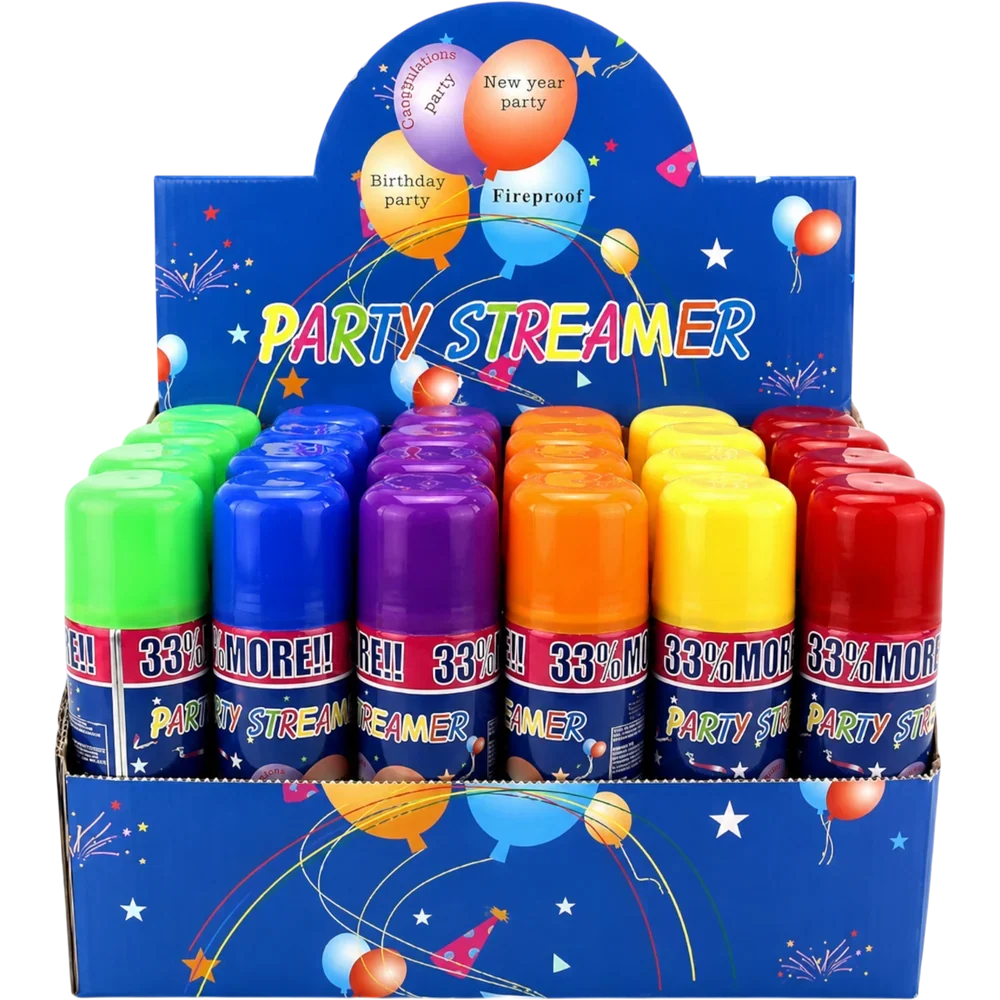 Party Streamer Silly String