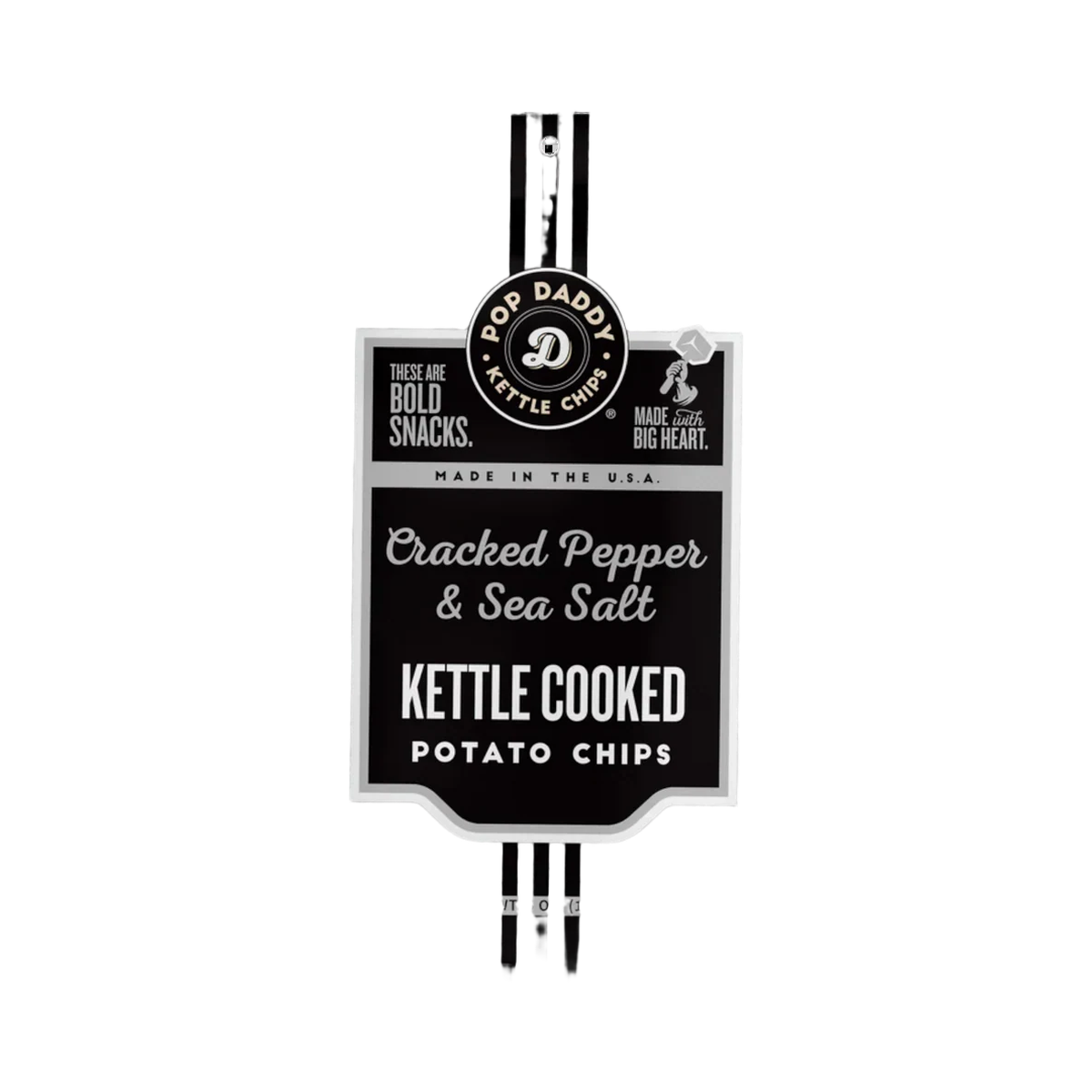 Pop Daddy Kettle Chips - Cracked Pepper & Sea Salt