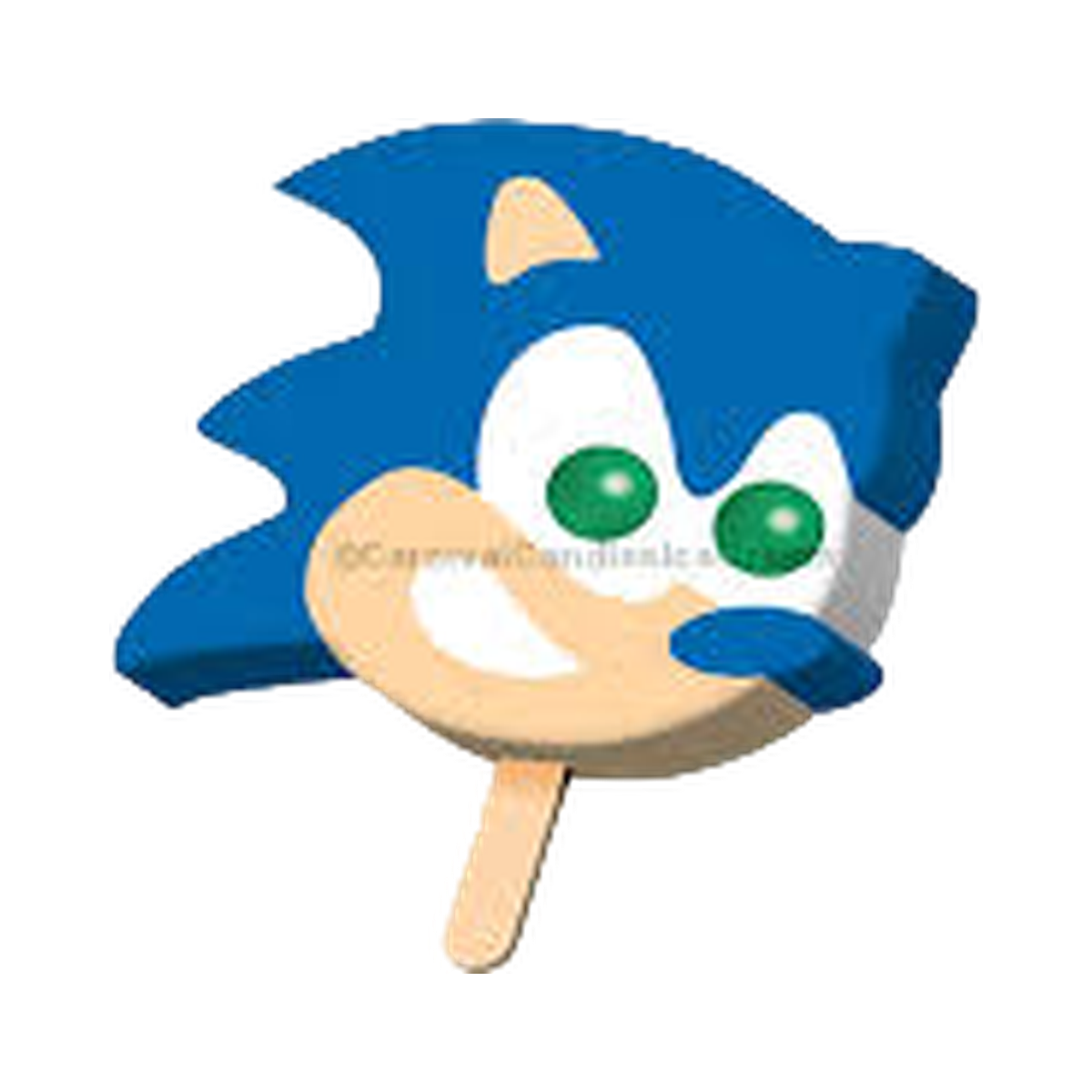 Sonic Face Ice Cream