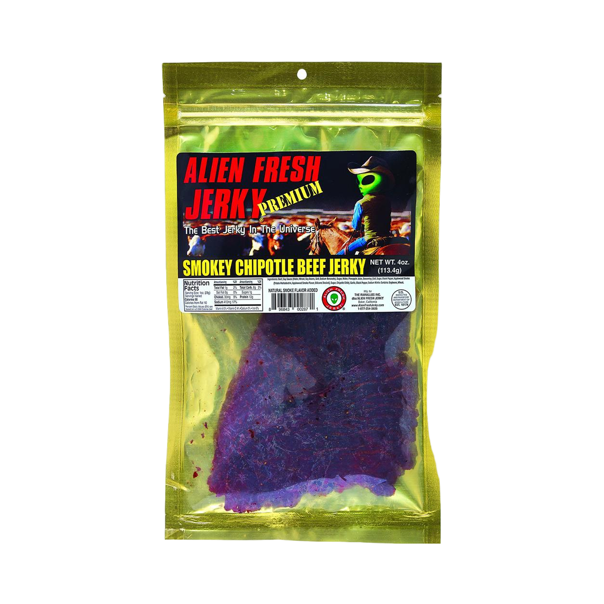 Alien Fresh Jerky - Smokey Chipotle