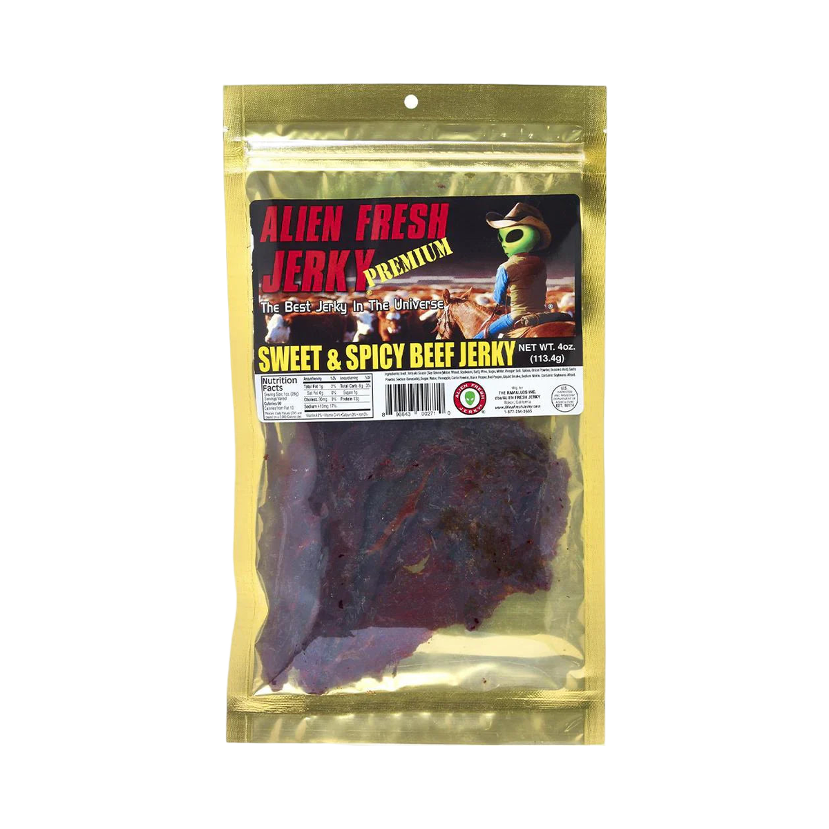 Alien Fresh Jerky - Sweet & Spicy