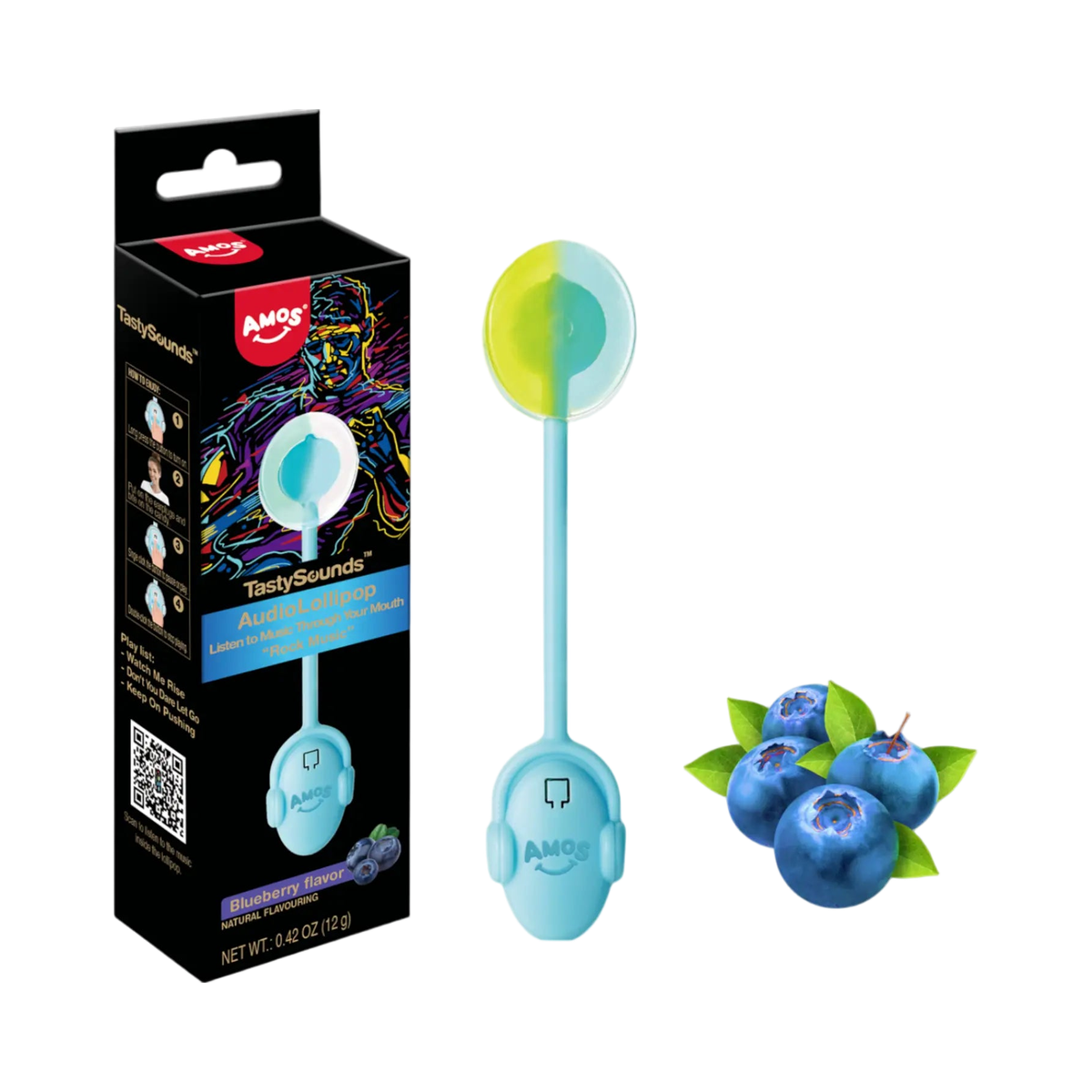 Amos Audio Lollipop - Blueberry