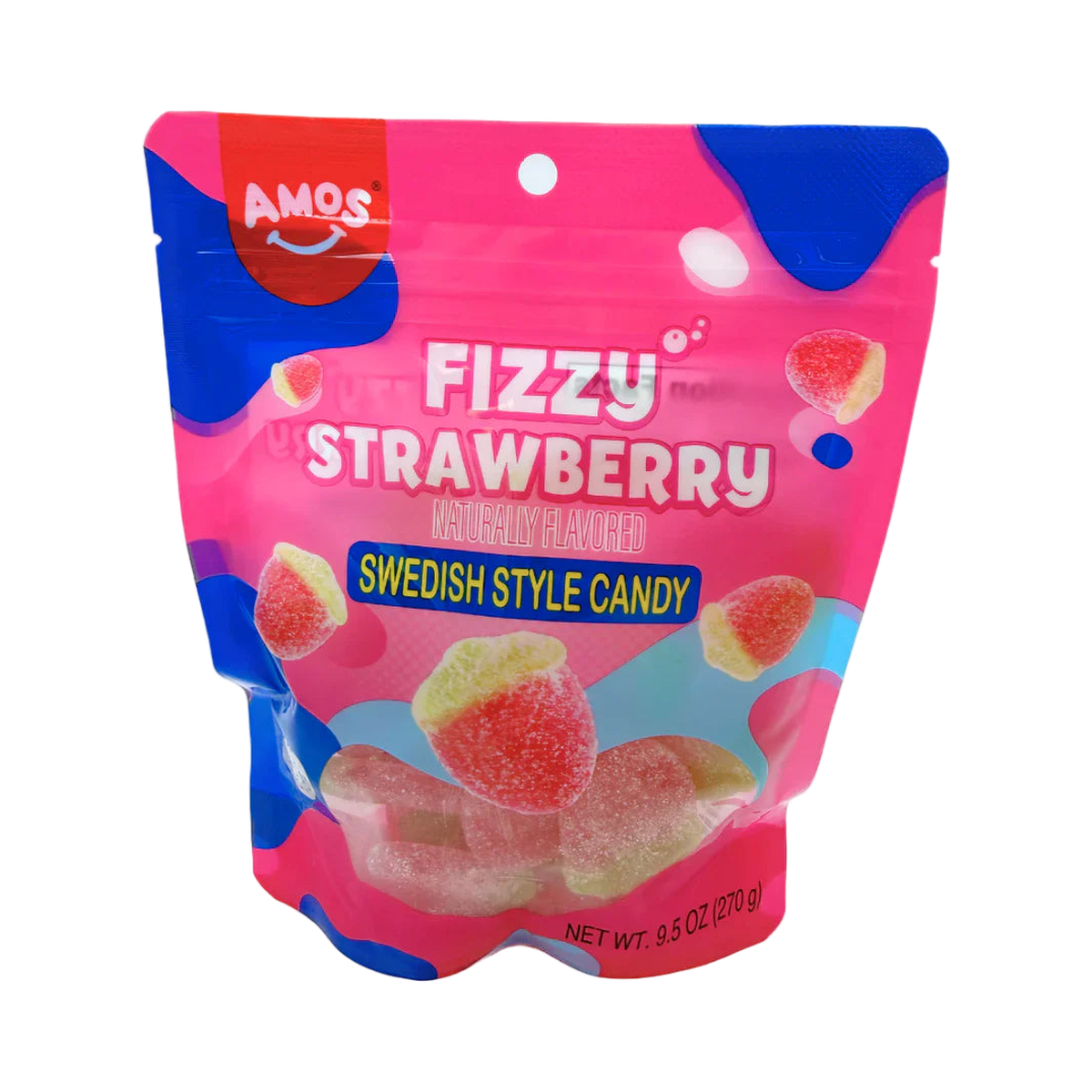 AMOS Swedish Style Candy - Fizzy Strawberry