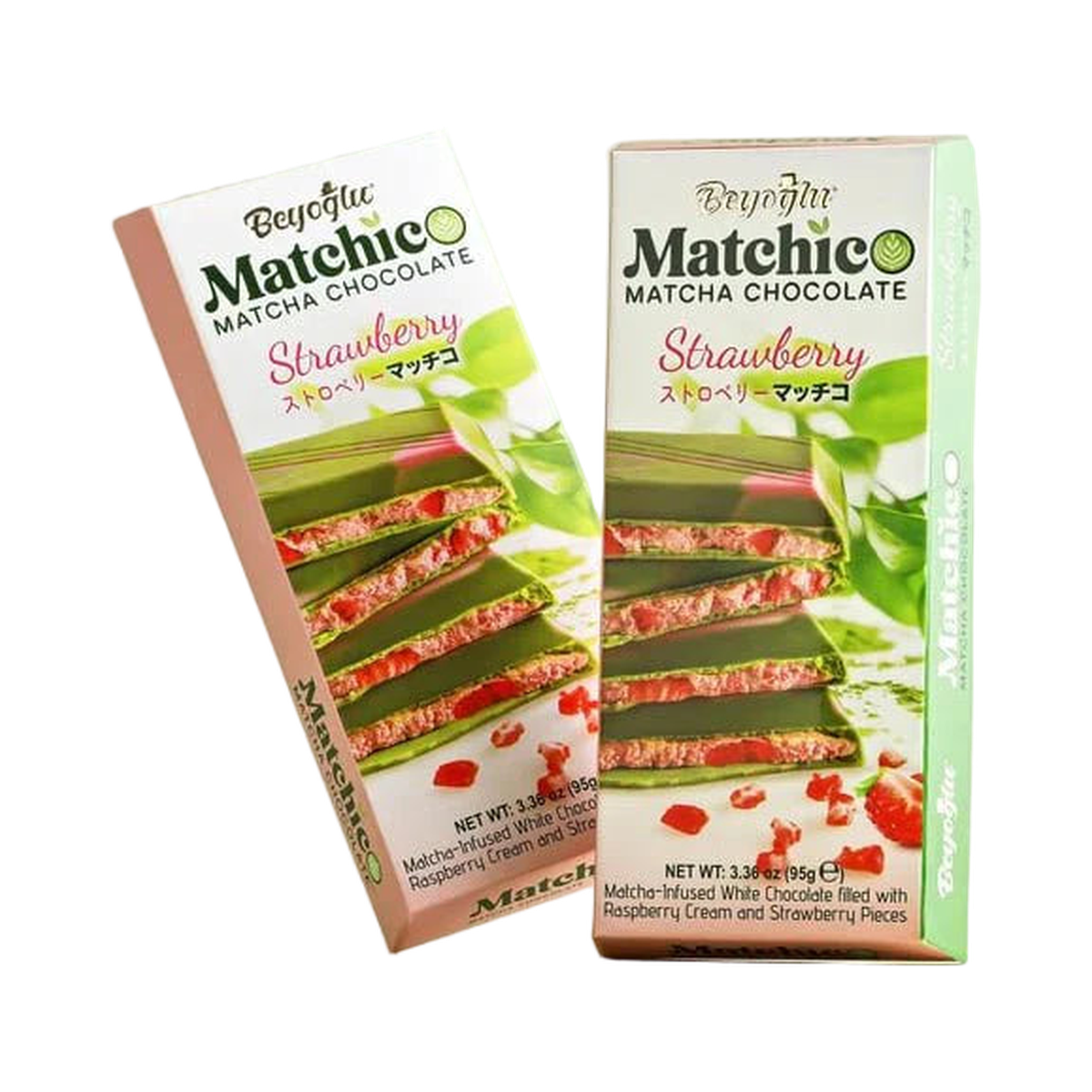 Beyoglu - Matchico Matcha Chocolate with Strawberry & Raspberry Cream