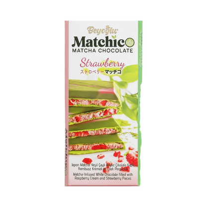 Beyoglu - Matchico Matcha Chocolate with Strawberry & Raspberry Cream