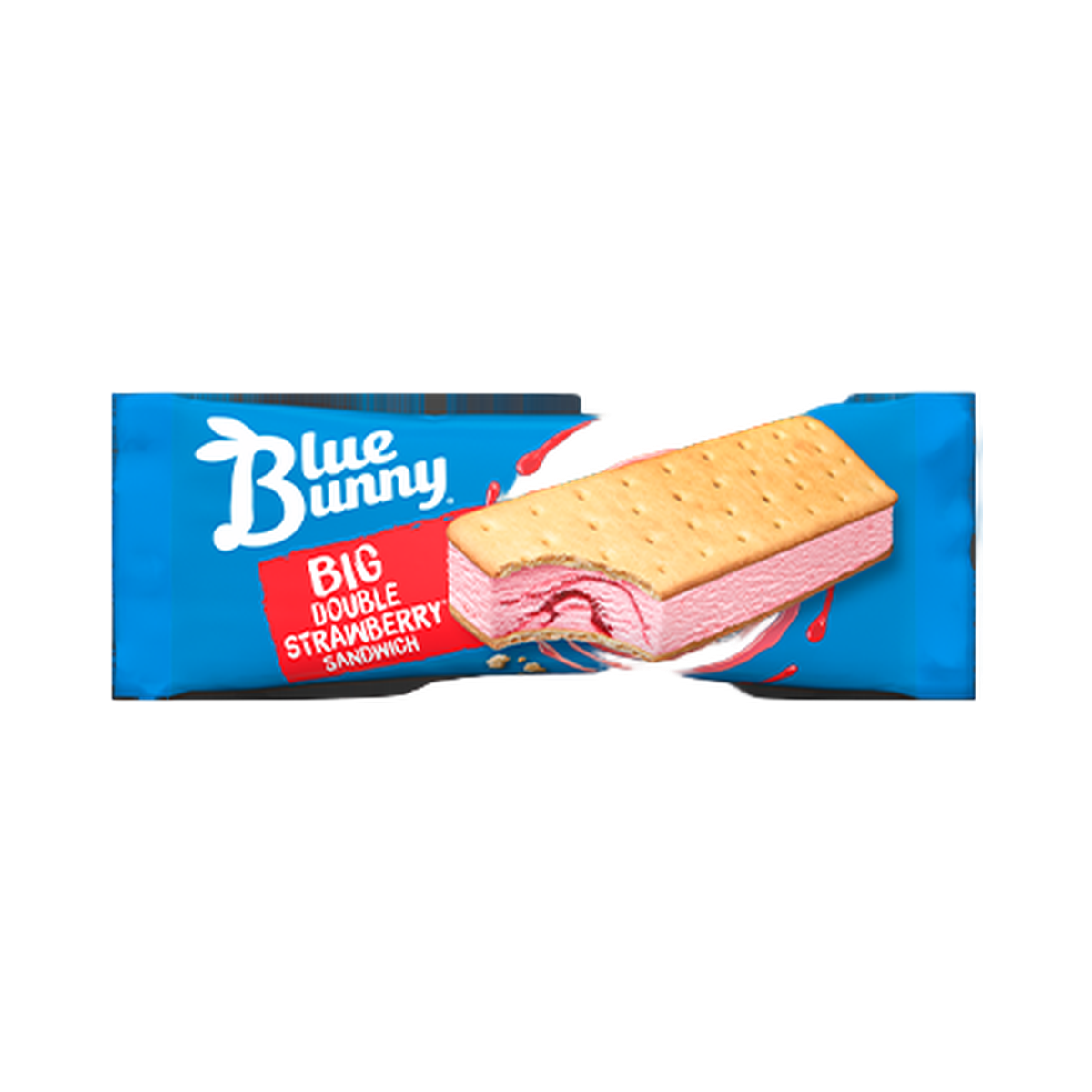 Blue Bunny Sandwich - Big Double Strawberry
