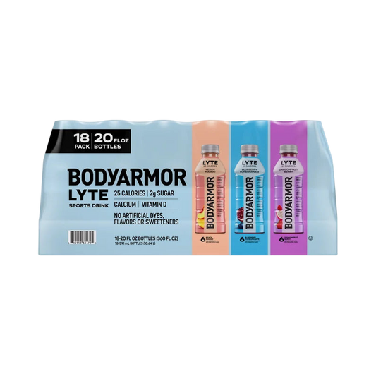 BODYARMOR LYTE Variety Pack - Blueberry Pomegranate, Peach Mango, Dragonfruit Berry