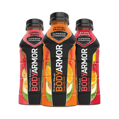 BODYARMOR Variety Pack - Strawberry Banana, Orange Mango, Fruit Punch