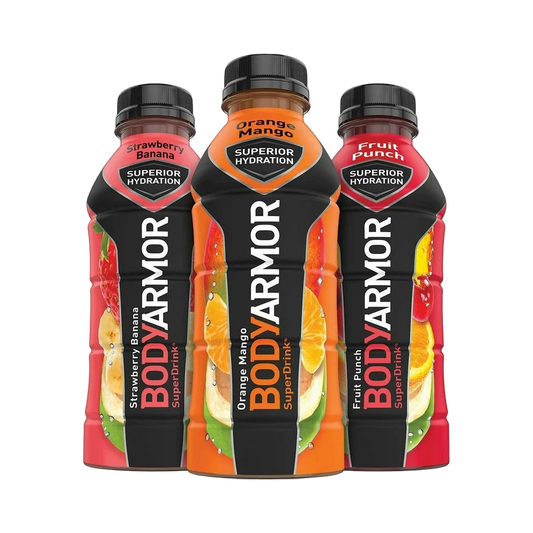 BODYARMOR Variety Pack - Strawberry Banana, Orange Mango, Fruit Punch
