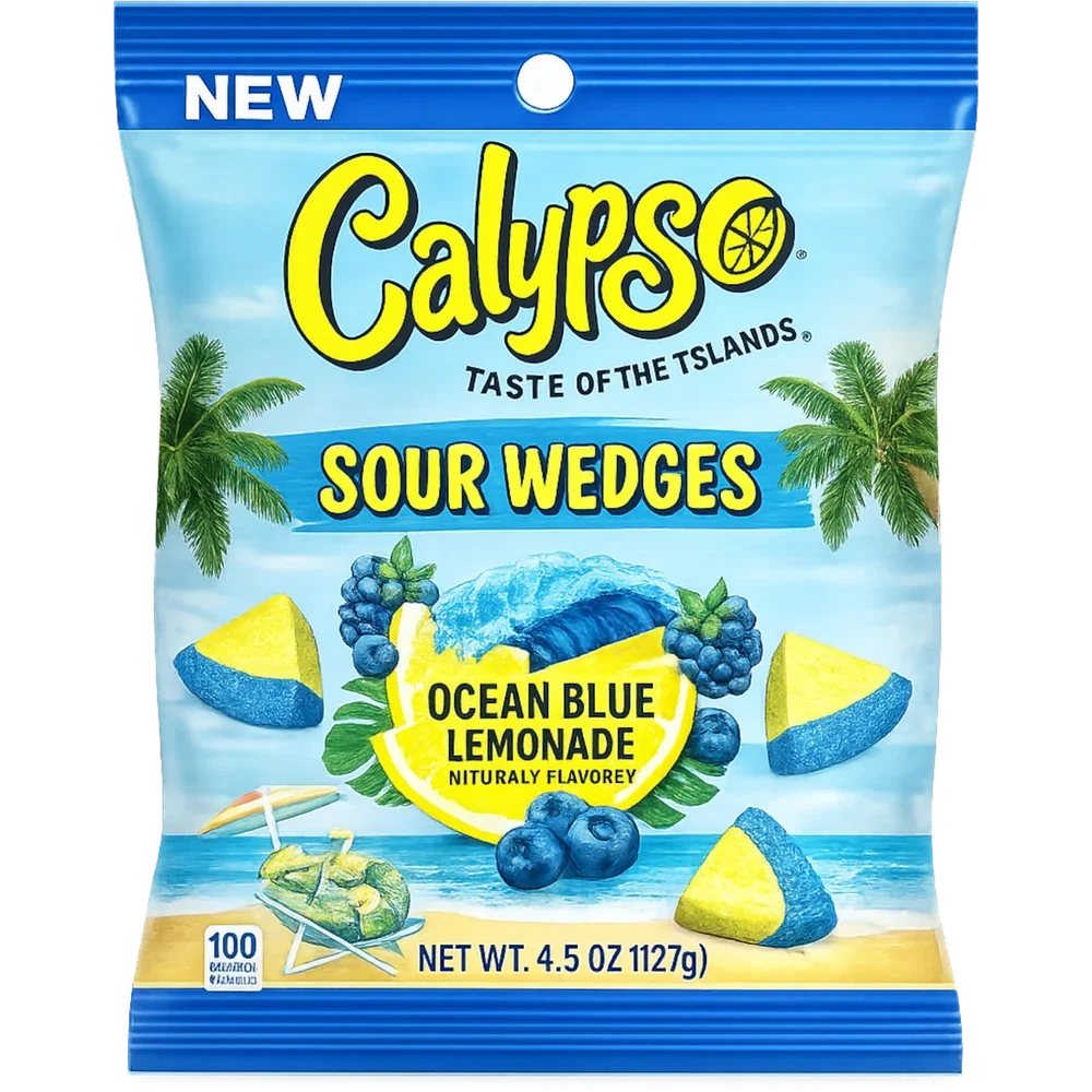 Calypso Ocean Blue Lemonade Sour Wedges