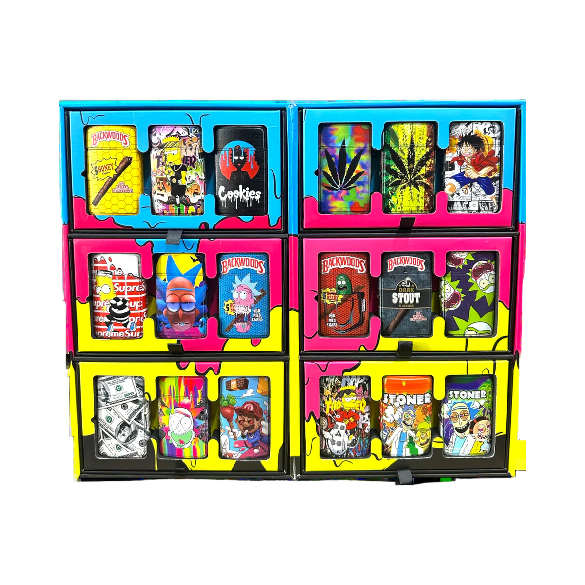Click Torch Lighter Fold Out Display Box