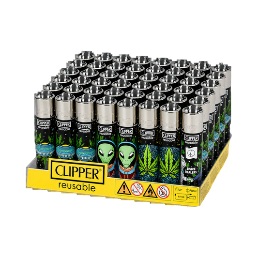 Clipper Lighter Alien Leaves