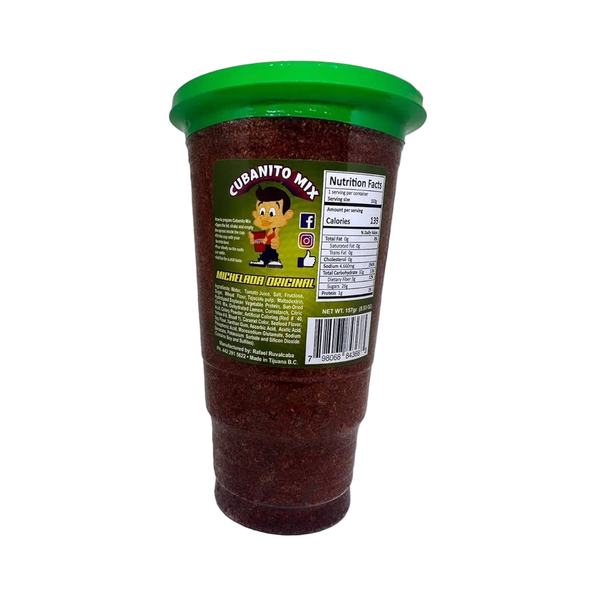 Cubanito Mix Original Michelada Cup