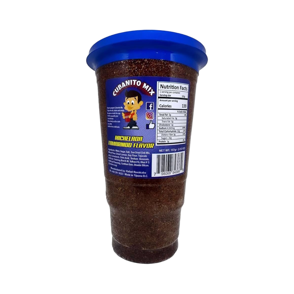 Cubanito Mix Tamarindo Michelada Cup