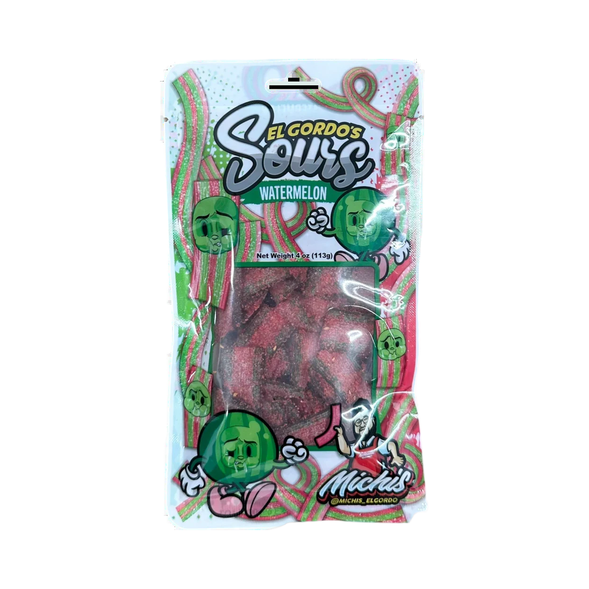 El Gordo Watermelon Chamoy Sours 4 oz
