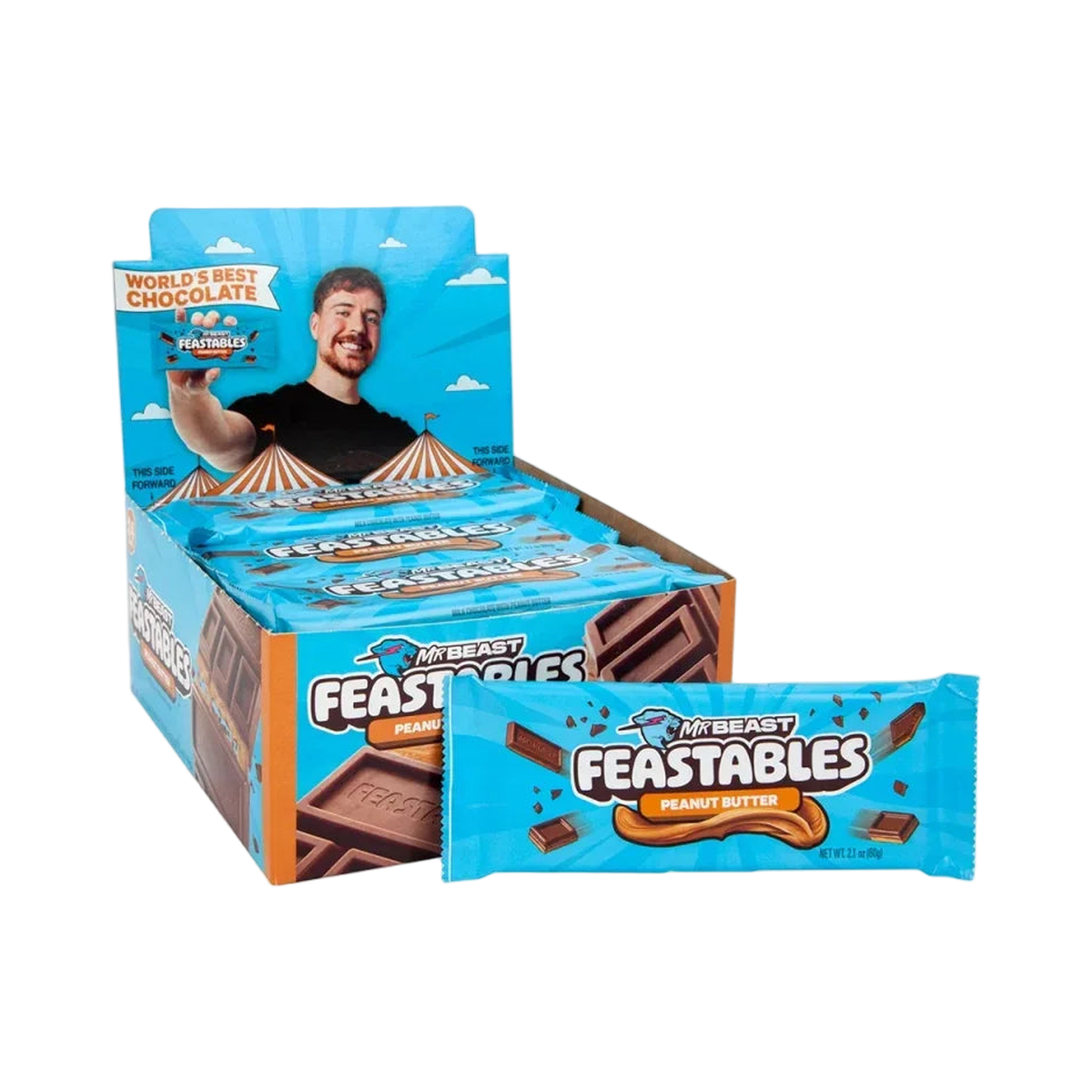 Feastable - Chocolate Peanut Butter 24ct