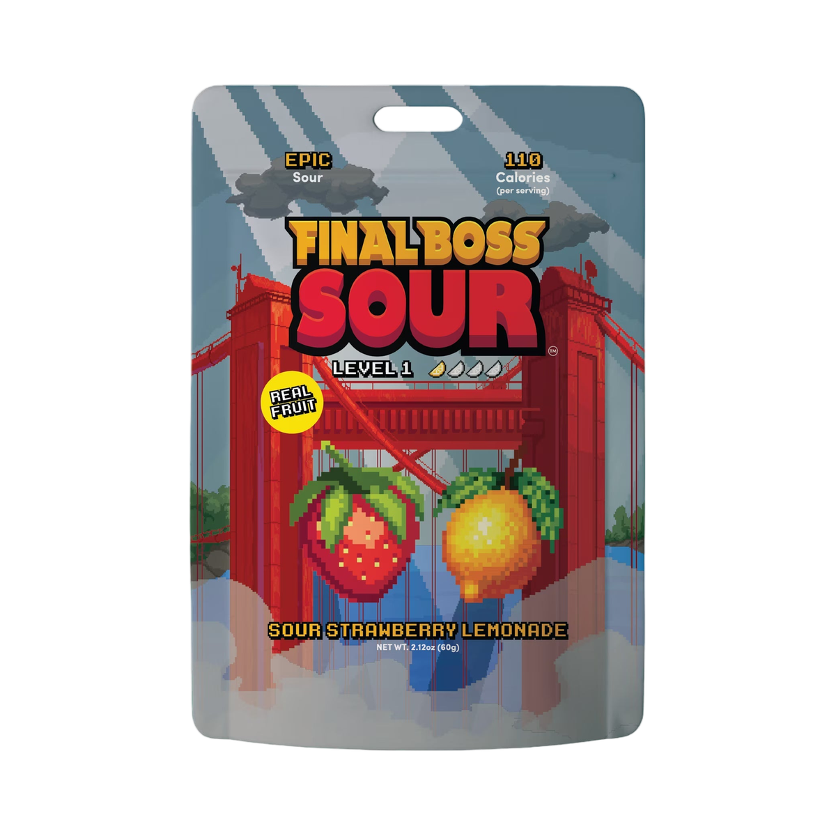 Final Boss Sour - Level 1 Strawberry Lemonade Dried Fruit