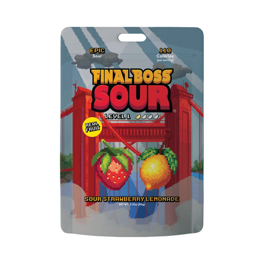 Final Boss Sour - Level 1 Strawberry Lemonade Dried Fruit