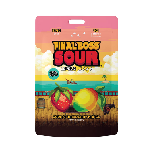 Final Boss Sour - Level 2 Strawberry Mango Dried Fruit