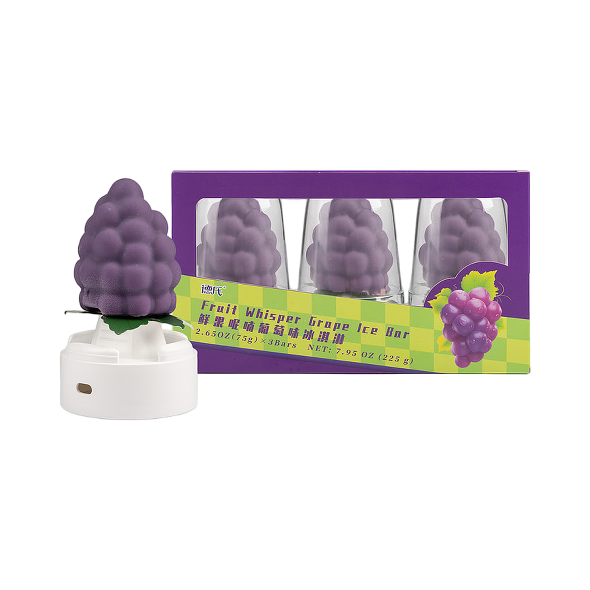 Fruit Whisper Grape Ice Bar – Viral Asian Dessert 🍇❄️