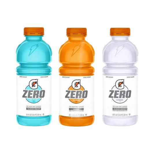Gatorade Zero Sugar Variety Pack - Glacier Freeze, Orange, Glacier Cherry
