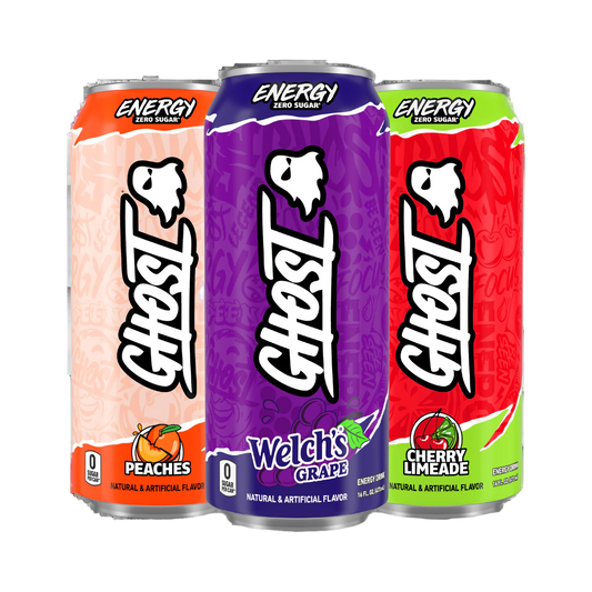 Ghost Variety Pack - Peaches, Welch's Grape, Cherry Limeade