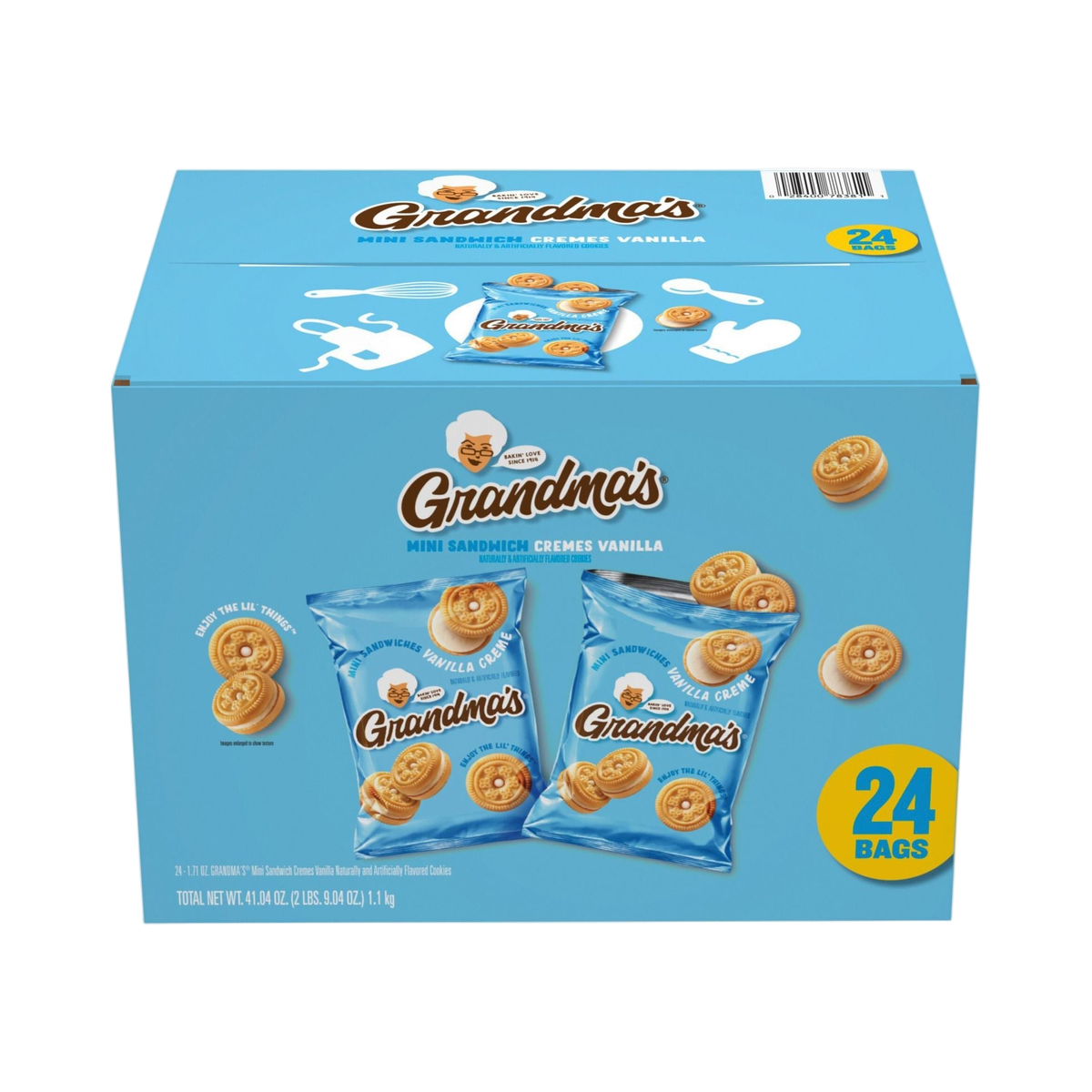 Grandma's Mini Sandwiches Cookies, Vanilla Creme