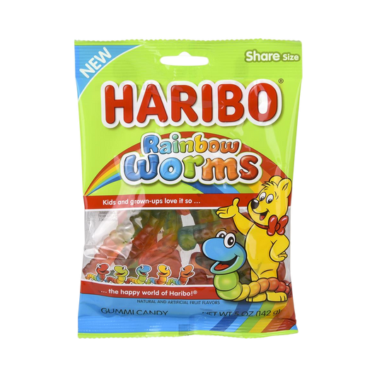 Haribo Rainbow Worms Share Size