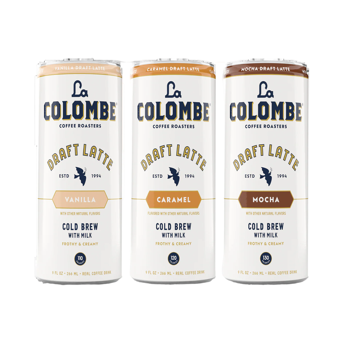 La Colombe Draft Latte Variety Pack - Caramel, Vanilla, Mocha