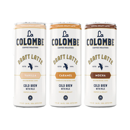 La Colombe Draft Latte Variety Pack - Caramel, Vanilla, Mocha