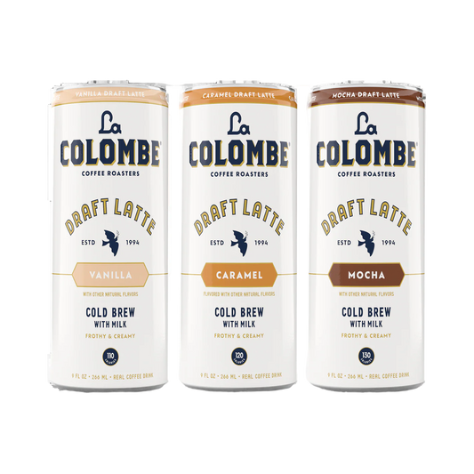 La Colombe Draft Latte Variety Pack - Caramel, Vanilla, Mocha