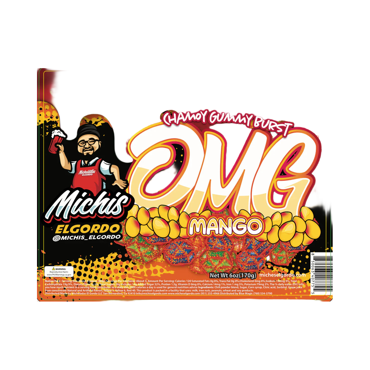 Micheladas El Gordo - OMG Mango Candy