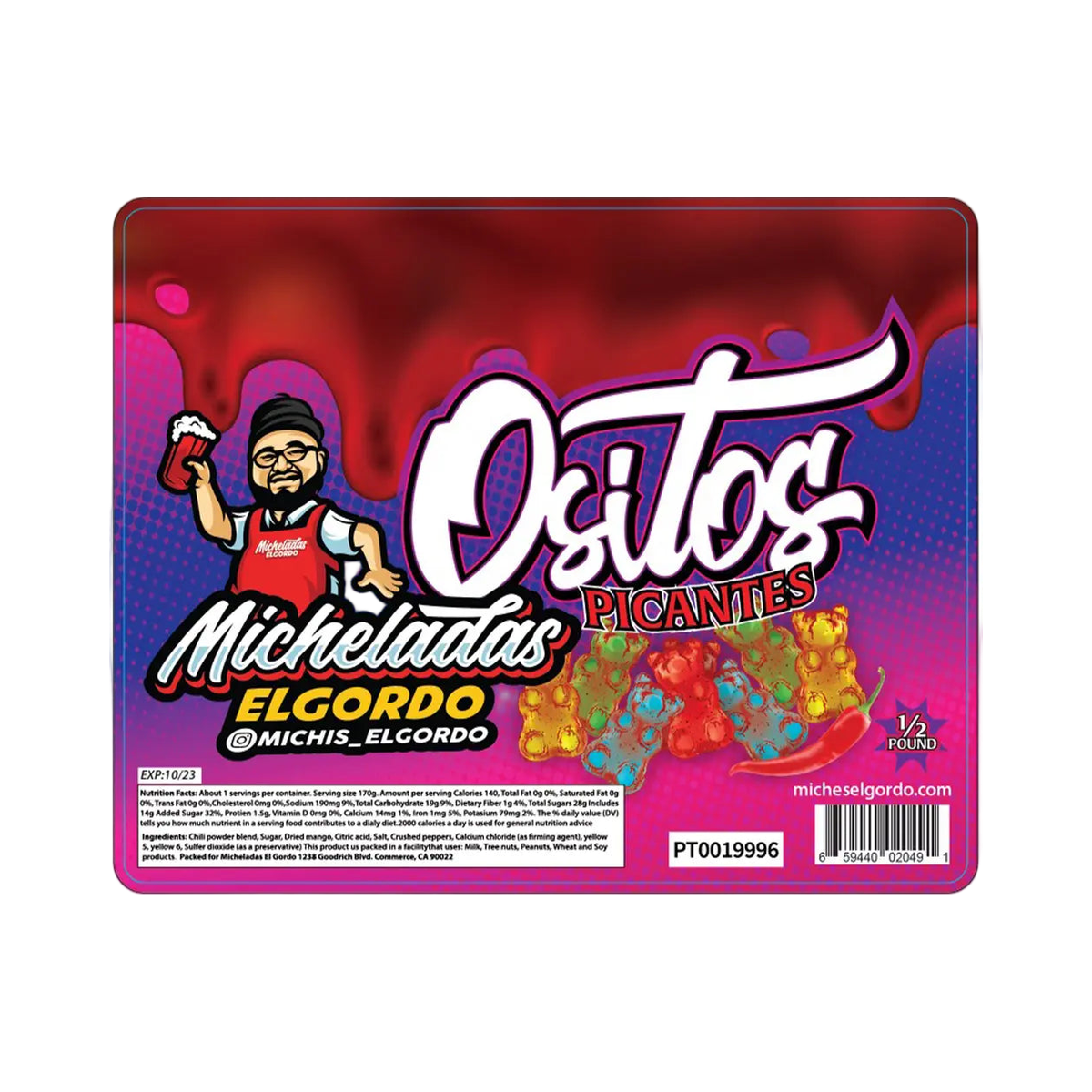 Micheladas El Gordo - Ositos Picantes Spicy Bears