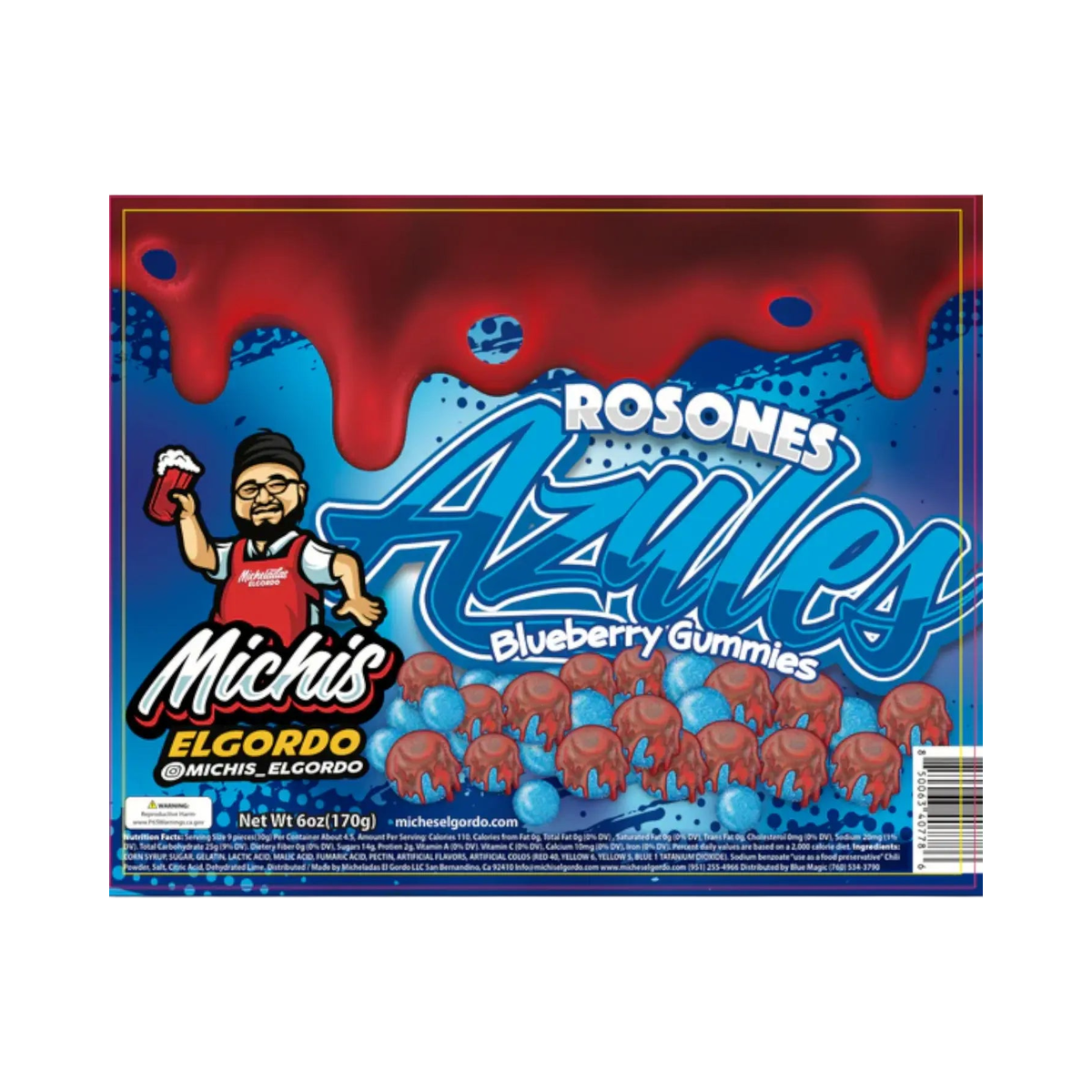 Micheladas El Gordo - Rosones Azules