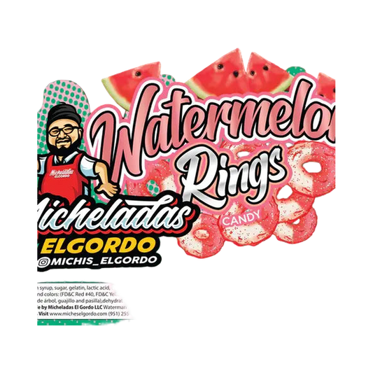 Micheladas El Gordo - Watermelon Chamoy Rings
