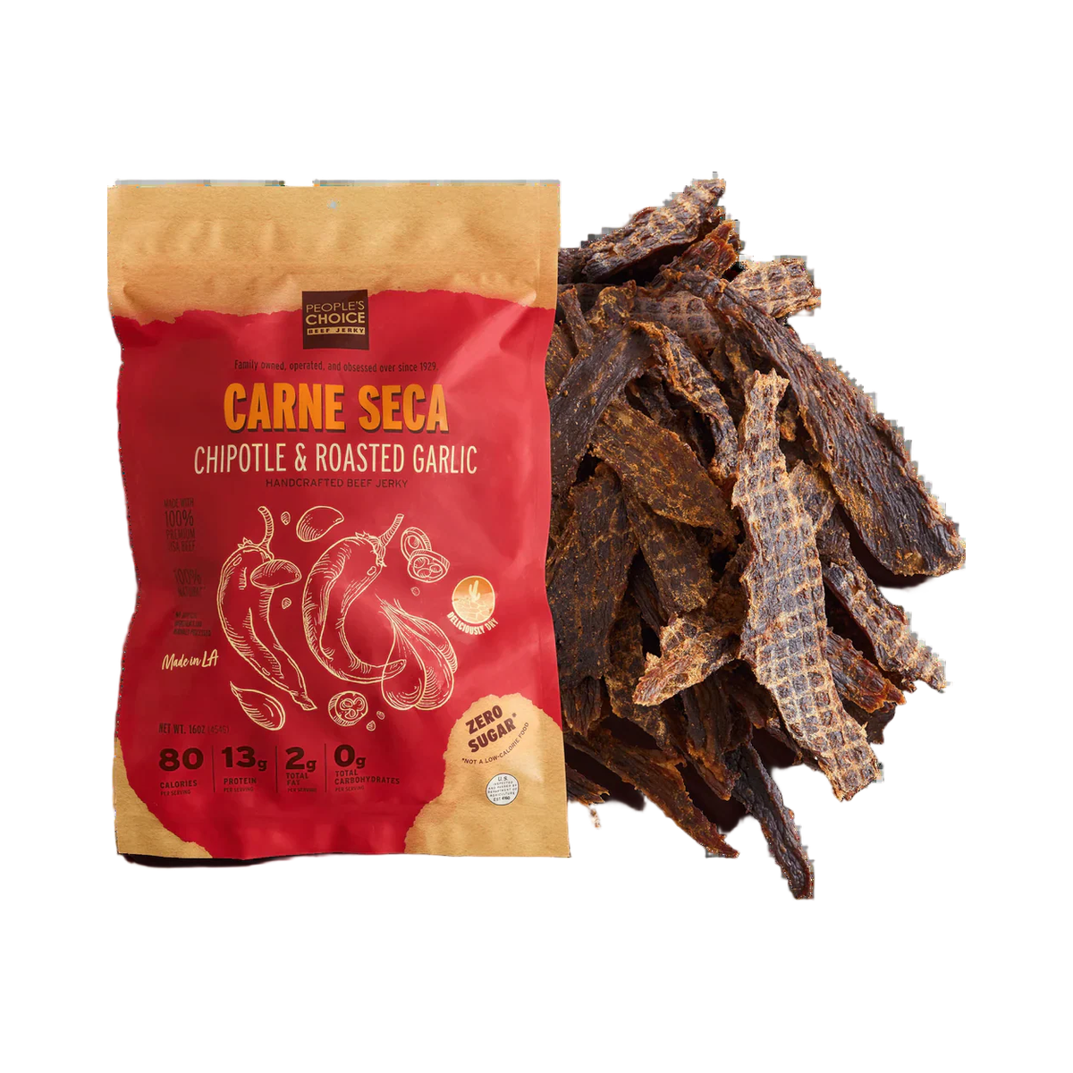 People's Choice Carne Seca - Chipotle and Roasted Garlic
