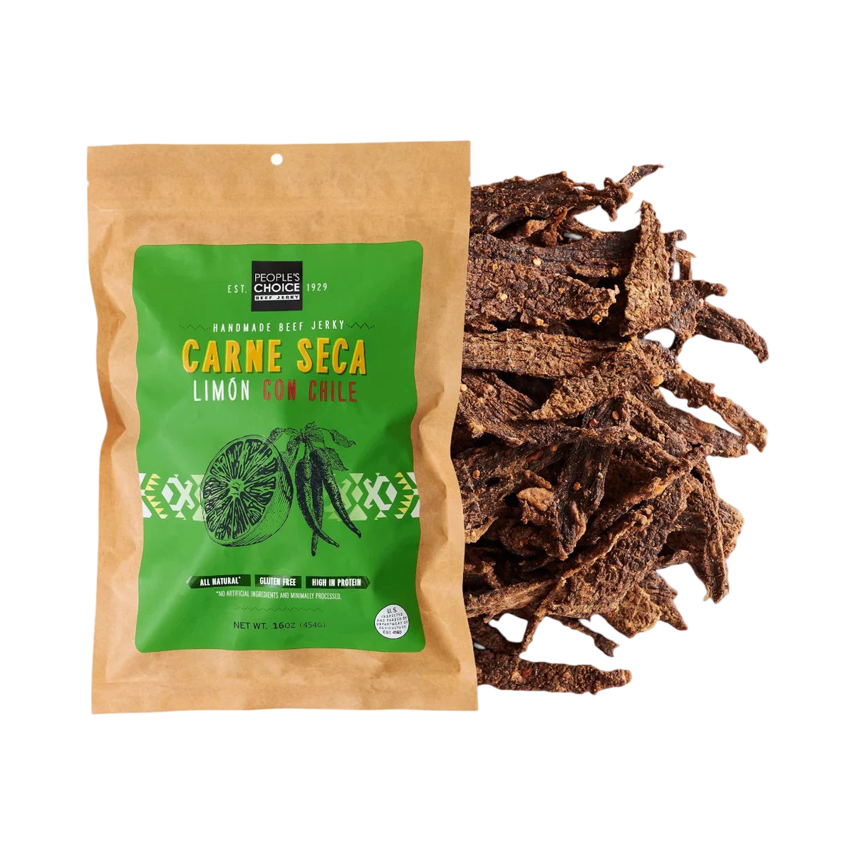 People's Choice Carne Seca - Limon con Chile