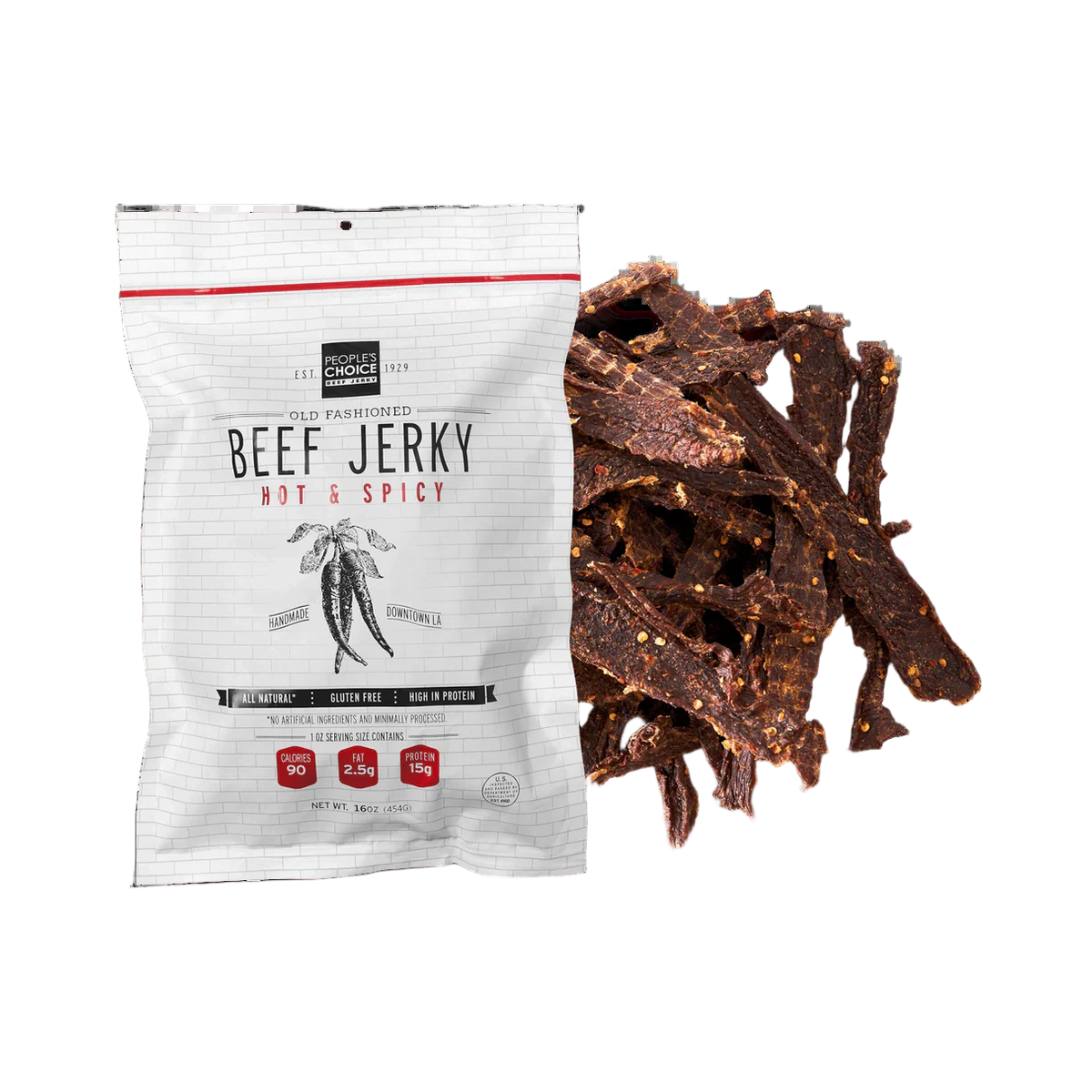 People's Choice - Old Fashioned Hot & Spicy Beef Jerky