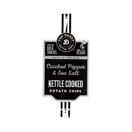 Pop Daddy Kettle Chips - Cracked Pepper & Sea Salt