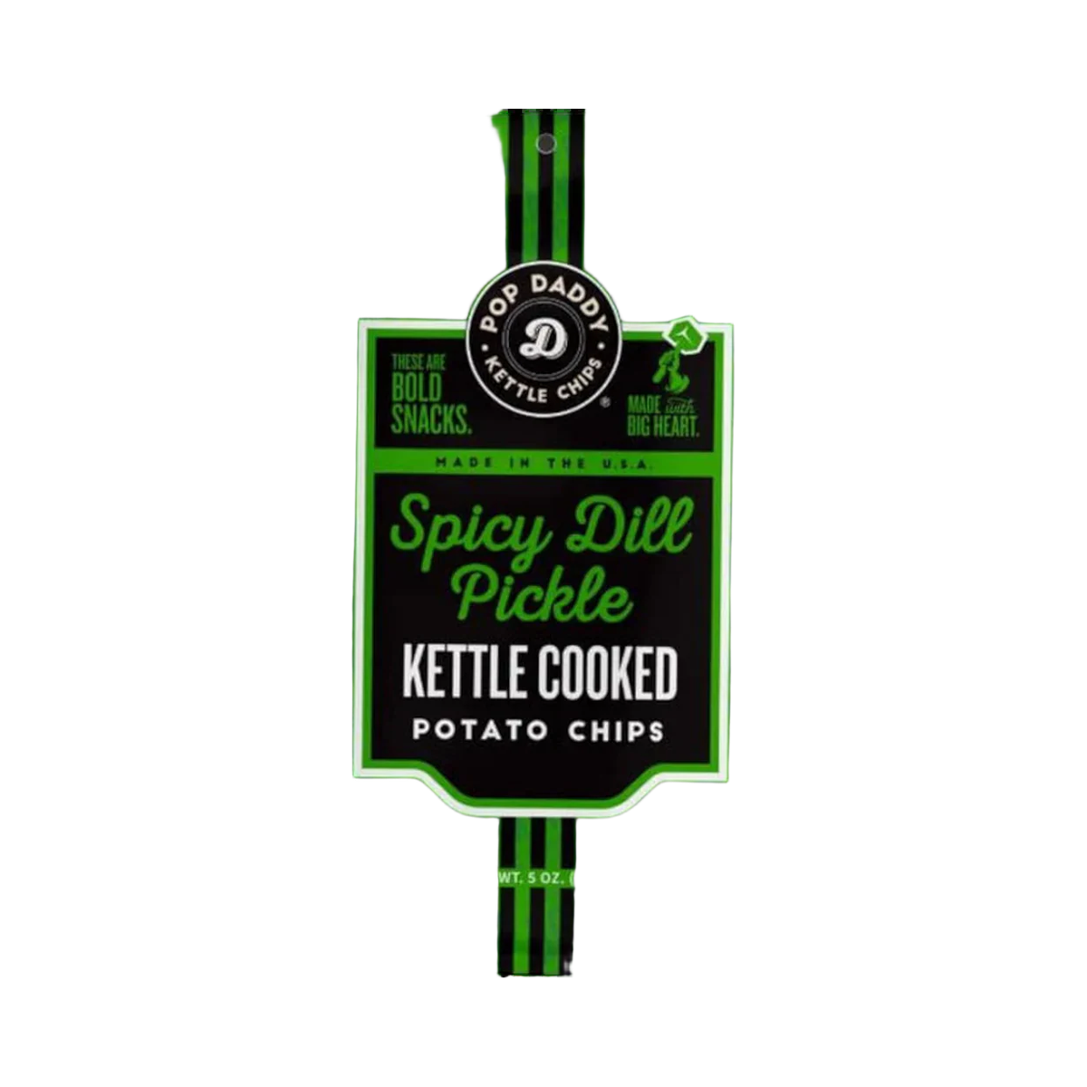 Pop Daddy Kettle Chips - Spicy Dill Pickle