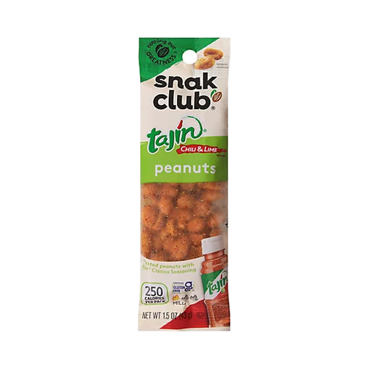 Snak Club 1.5 oz - Tajin Peanuts