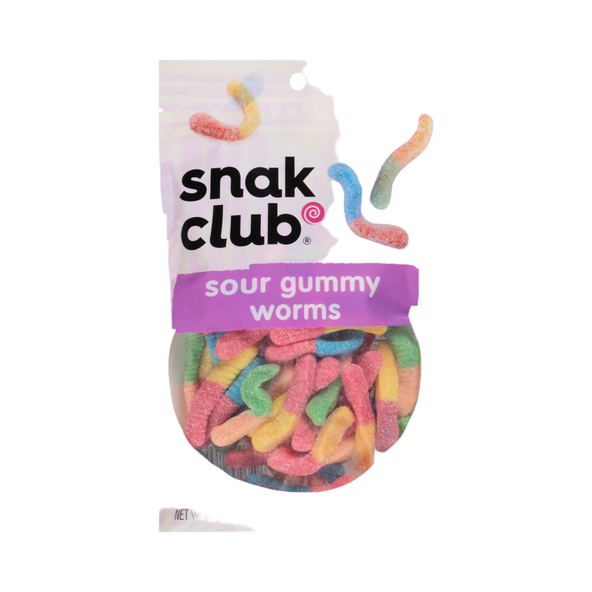 Snak Club Sour Gummy Worms