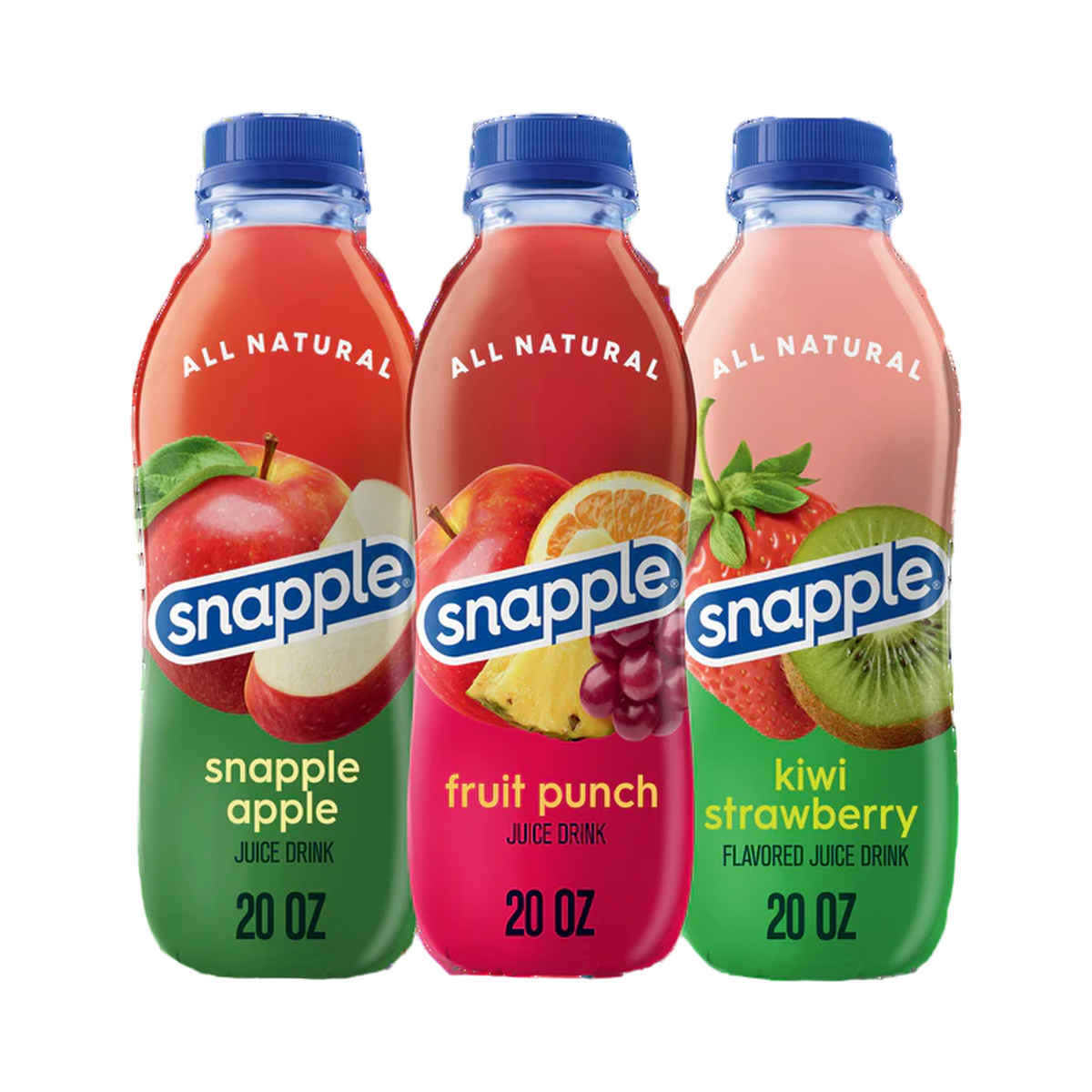Snapple Juice Drink Variety Pack - Kiwi Strawberry, Fruit Punch, Snapple Apple