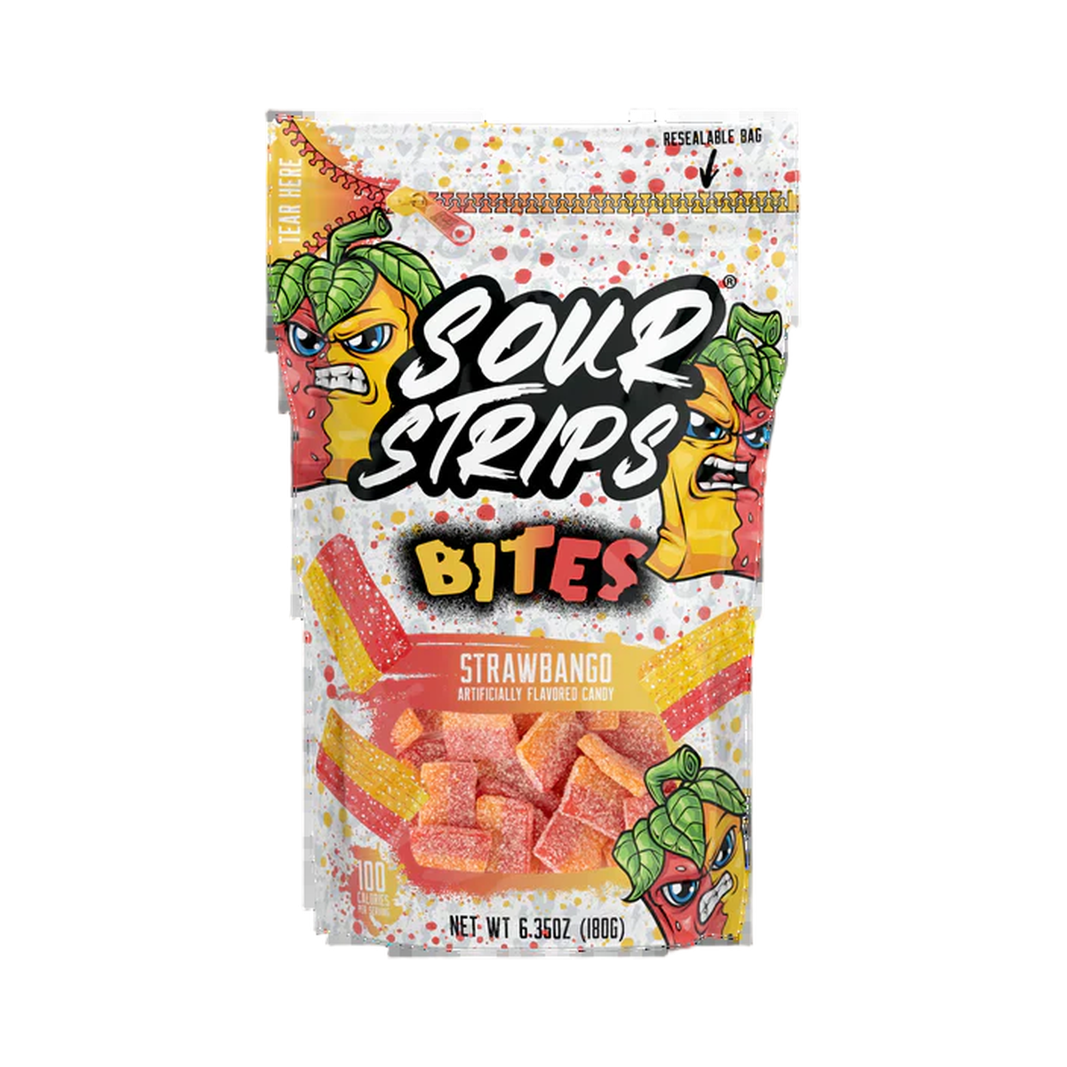 Sour Strips Bites - Strawbango